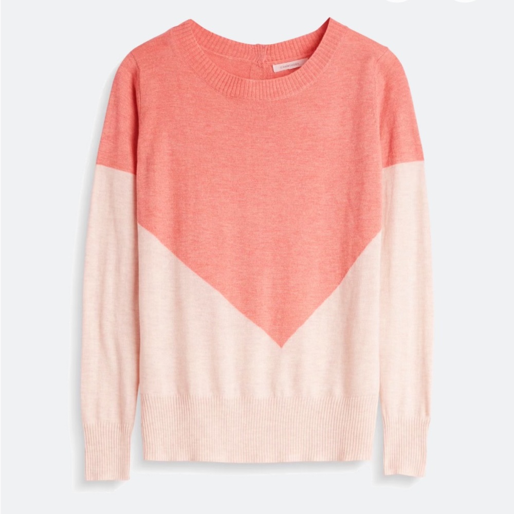 41 Hawthorn Women's Sweater - Coral and Light Pink